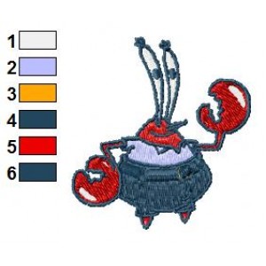 krabs SquarePants Embroidery Design